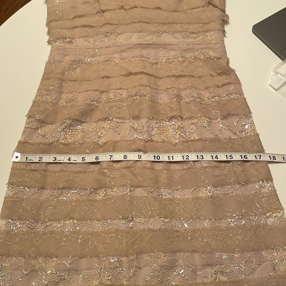 NWT BCBGMaxazria Medium Strapless Dress‎ Champagne - Picture 13 of 15